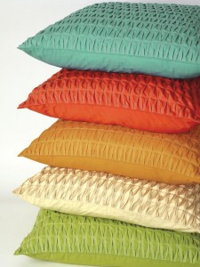 colorful accent pillows