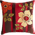 Floral accent pillow