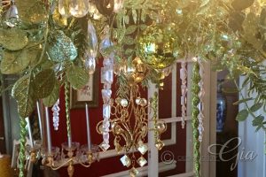 10 Tips For Designing The Perfect Holiday Table- Tip #10 Decorate the Chandelier