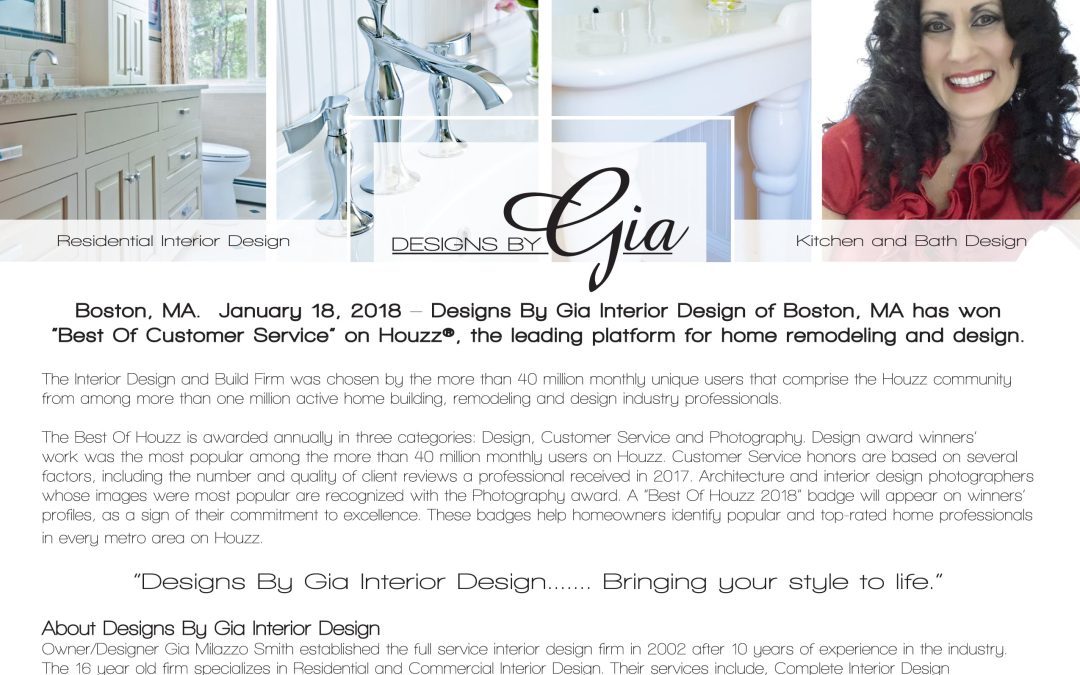 Best of Houzz 2018 Winner- Designs By Gia Interior Design