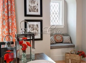 Custom Fabric Work- Dining Room Before and After