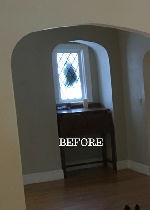 Custom Fabric Work- Dining Room Before and After