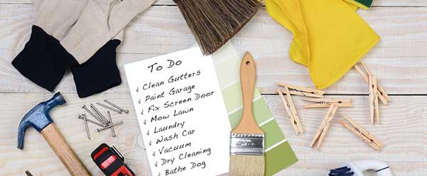Make a list of the areas in your home that are causing you stress. 
