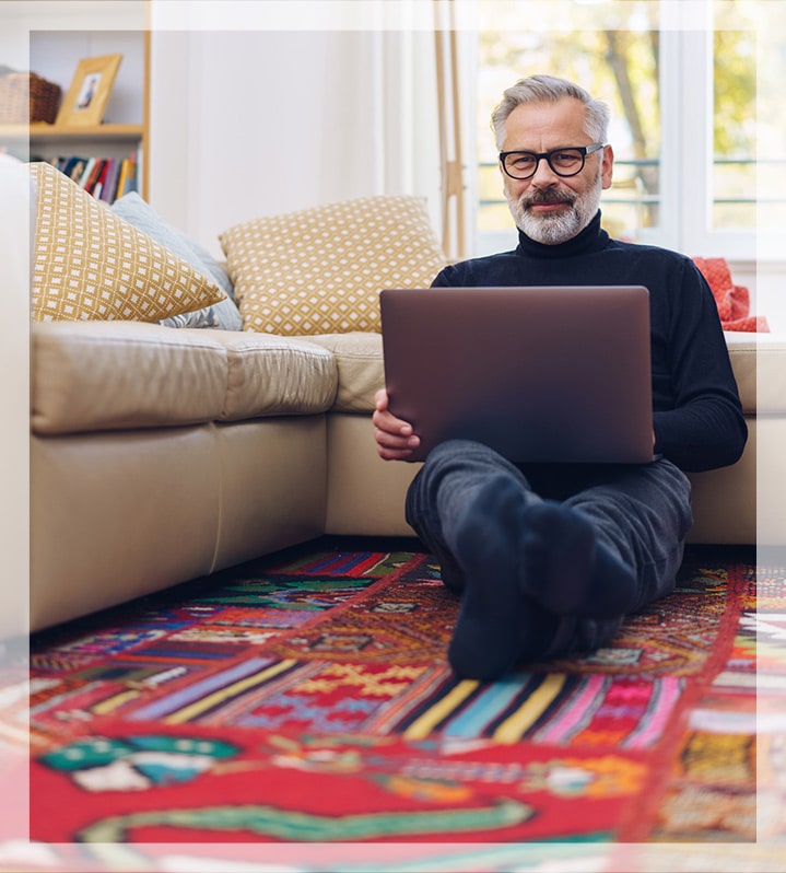 Add or change out your area rug. Add or change out your area rug.